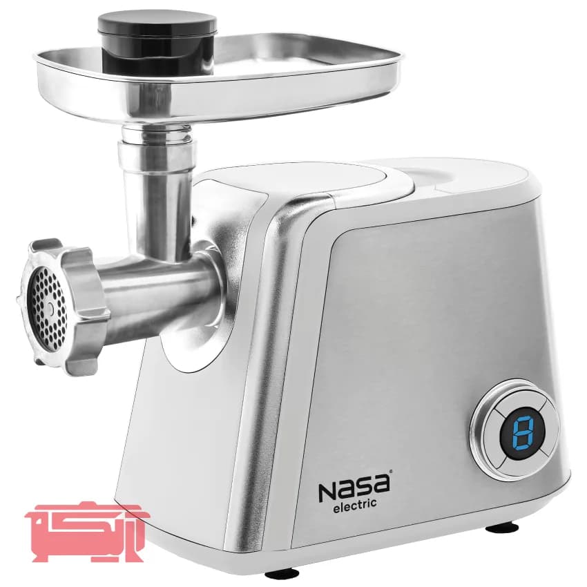 چرخ گوشت گیربکسی ناسا الکتریک مدل NS-313 رنگ نقره ای