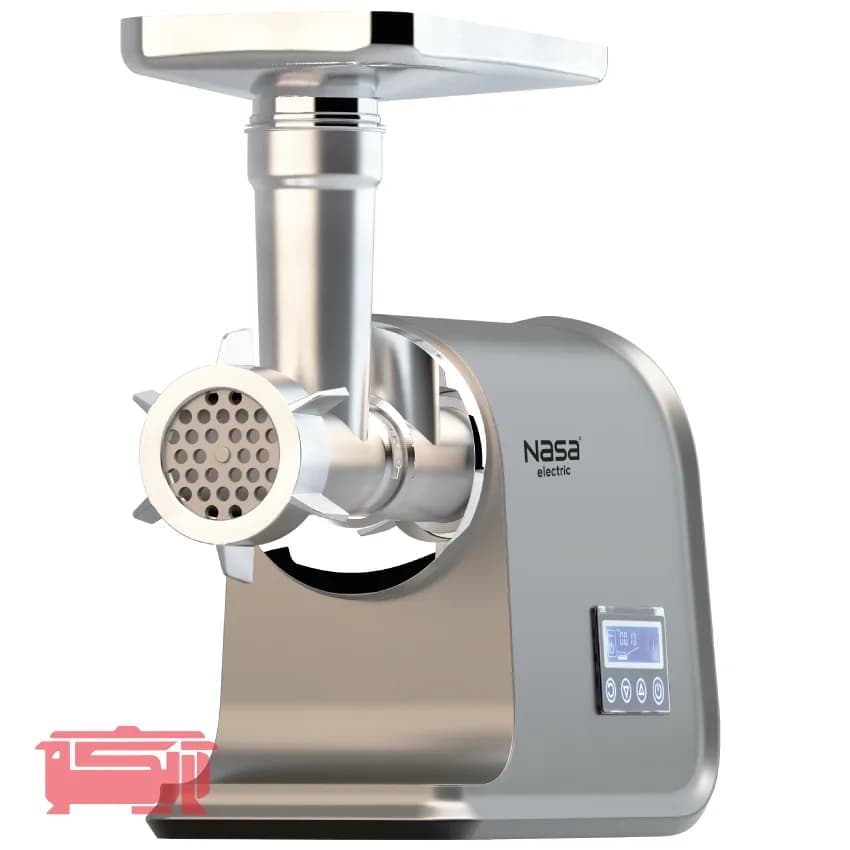 چرخ گوشت گیربکسی ناسا الکتریک مدل NS-323 رنگ نقره‌ای